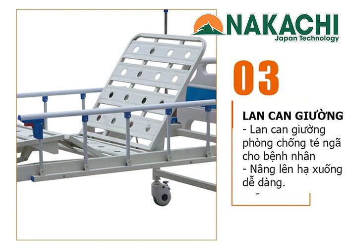 nội dung giường bệnh nhân 2 tay quay nc-02t 3